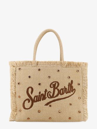 MC2 Saint Barth Borsa a mano Vanity Straw in rafia con strass - MC2 SAINT BARTH - gender_Woman