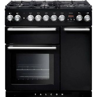 Falcon Cucina mista 140l 5 fuochi nero/cromo - nex90dfblceu - falcon