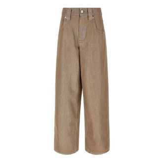 Brunello Cucinelli Mujer, Vaqueros, Beige, Talla: M