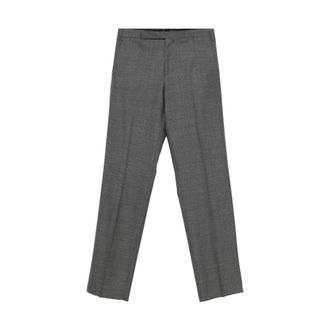 Lardini Dark Grey Pressed Crease Belt Loops