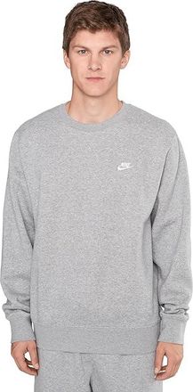 Nike Club Basket Ball Crew Mens Workout Dark Grey Heather/White : 2XL, Cotton/Polyester