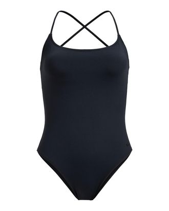 Roxy Badeanzug ROXY Beach Classics Strappy Op, Damen, Gr. XXL, grau (anthrazit), Recycling-Polyester, Badeanz&uuml;ge Badeanzug