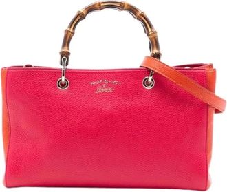 Gucci Pre-owned Handbags, female, Pink, Size: ONE SIZE Pre-owned Vintage Handbag