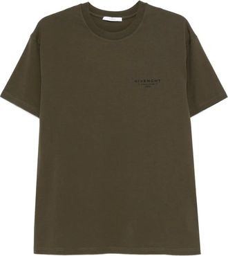 Givenchy T-shirt in cotone con logo - Verde