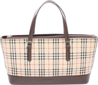 Burberry Borsa tote Nova a quadri anni 2000 - Toni neutri