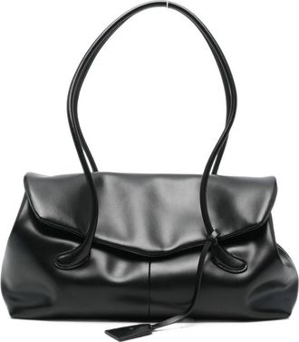 Low Classic Mini Haricot Flap Leather Tote Bag