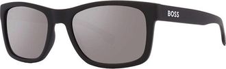 HUGO BOSS BOSS 1569/S 0003 T4 Matte Black/Silver Mirrored
