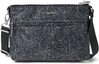 Baggallini Womens Securtex Anti-Theft Memento Crossbody Bag