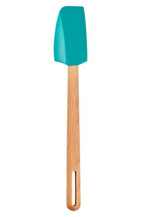 LE CREUSET Signature Small Silicone & Wood Spatula in Riviera at Nordstrom