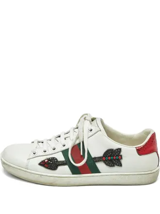 Gucci Ace Arrow low-top sneakers - Wit