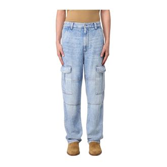 Isabel Marant Relaxed Fit Denim Cargo Trousers