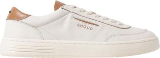 Ghoud Lido Low Pelle Sneakers - Heren - Sneakers - Wit - 40 EU - Leer - Schoenen