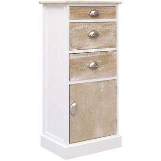 vidaXL Mobiletto 38x28x86 cm in Legno di Paulownia - Vidaxl