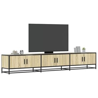 Berkfield Home TV Cabinet Sonoma Oak 240x35x41 cm Engineered Wood in Brown | Size: 240 x 35 x 41 cm