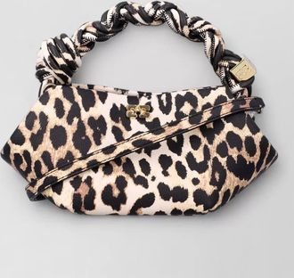 Ganni bou mini grained shoulder bag