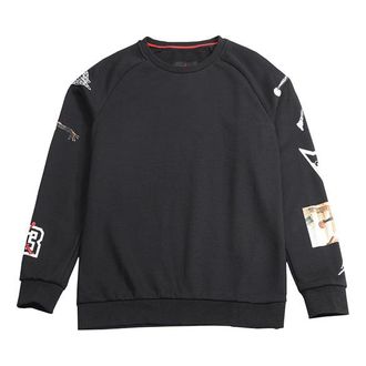 Nike Jordan Air Jordan Printing Fleece Lined Athleisure Casual Sports Pullover Black CD5872-010