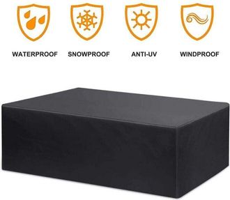 Soleil Copertura Per Mobili Da Esterno In Tessuto Oxford 210d, Antipolvere, Impermeabile E Resistente Ai Raggi Uv (242x162x100cm), Per Mobili Da Giardino, Im