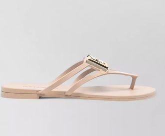 Dolce & Gabbana rubber logo-embellished thong sandals