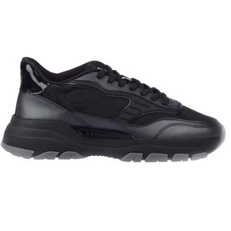 Lavair Heren Pacific 2.0 Leren Trainers (Zwart)