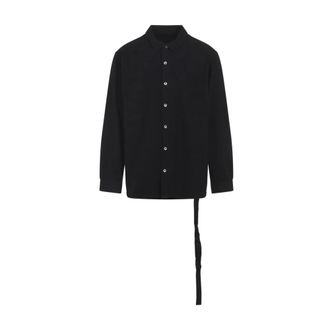 Rick Owens Jumbo Outershirt - Shirts - Hombre - Negro - L