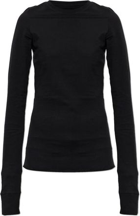 Rick Owens Girder Long Sleeve Tee - Dames - Longsleeves - Zwart - S - Katoen - Tops