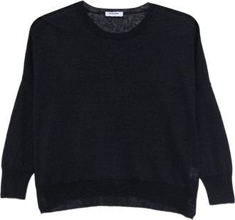 base Pullover aus Leinen- und Baumwollmischung