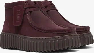 Clarks Schoenen in su&egrave;de leer TORHILL MOSS