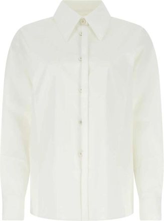 Jil Sander Oversized Wit Poplin Overhemd - Dames - Overhemden - Wit - XS - Overhemden