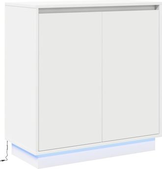 vidaXL Credenza Con Porta Bianco 71 X 34.5 X 75 Cm Legno Multistrato - Vidaxl