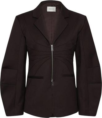 Gestuz Jassen - Dames - Blazers - Bruin - XL - Leer - Jassen