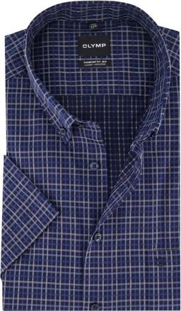 Olymp Olymp, Heren, Overhemden, Blauw, Maat: 2XL Katoen