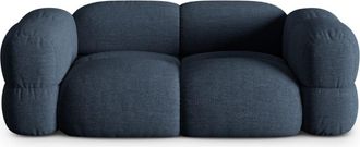 Cosmopolitan Design Sof&aacute; 3 plazas tejido estructural azul oscuro