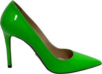 Prada Prada pumps met spitse neus in groen lakleer