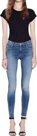 Mother Womens High Waisted Looker Ankle Fray Jeans In Everything We Keep