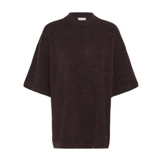 Kaffe Maglia Girocollo - - Knitwear - Donna - Marrone - 2XL