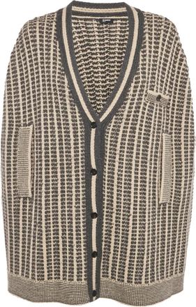 Jil Sander Cardigan a fantasia - Toni neutri