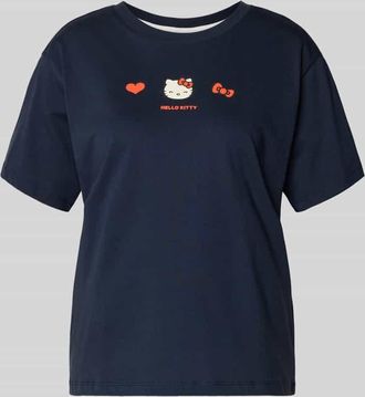 Jake*s Casual Regular Fit T-Shirt mit Motiv-Print in Marine, Gr&ouml;&szlig;e XXL