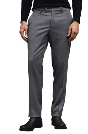 BRIGLIA 1949 Mid-Rise Gray Wool Trousers