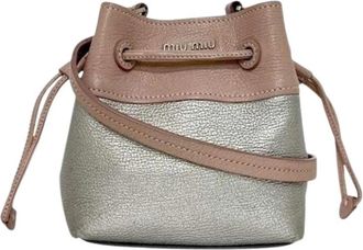 Miu Miu Pre-owned Bucket Bags, female, Pink, Size: ONE SIZE Pre-owned Shoulder Bag