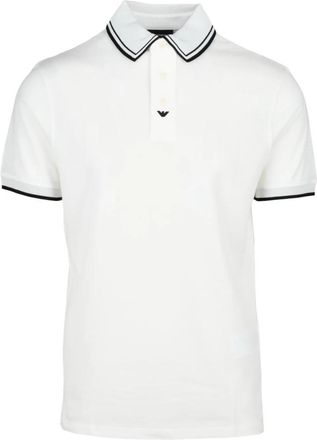 Emporio Armani Polo - Heren - Polos - Wit - XL - Katoen - Tops