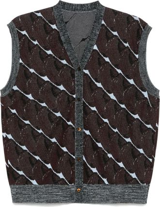 JNBY Canotta in maglia con stampa - Marrone