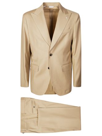 Manuel Ritz Mens Tailored Black Suit Jacket with Notched Lapel