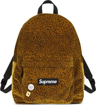 SUPREME Rugzak met luipaardprint - Bruin