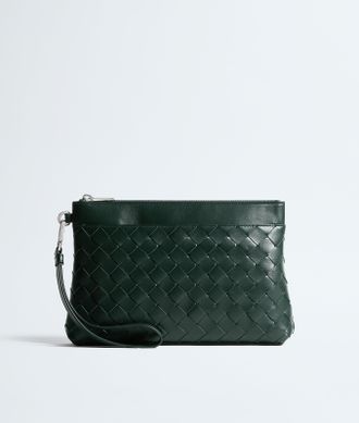 Bottega Veneta Pochette Intrecciato a prisma - Verde - Uomo - U