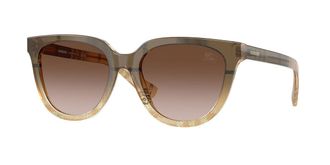 Burberry BE4469F Asian Fit 420113 Womens Sunglasses Brown Size 53