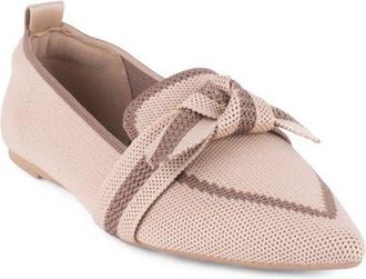 Elie Tahari Florentia Pointed Toe Loafer in Natural at Nordstrom, Size 6.5