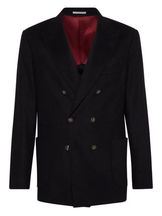 Brunello Cucinelli double-breasted blazer - Black