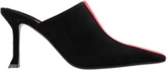 Ferragamo Ferragamo Ladies Black Graphic Insert Sophye Mules