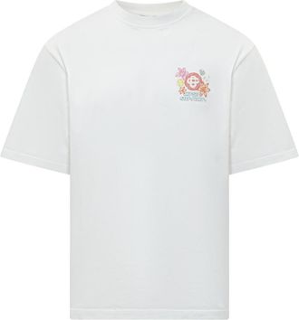 Casablanca White Graphic T-Shirt