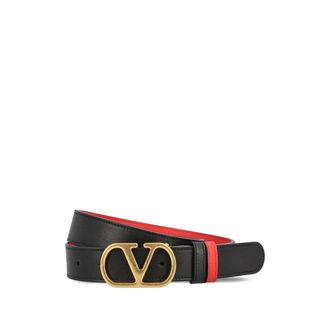 Valentino Garavani Belts, female, Black, Size: 85 CM Reversible VLogo Signature Belt